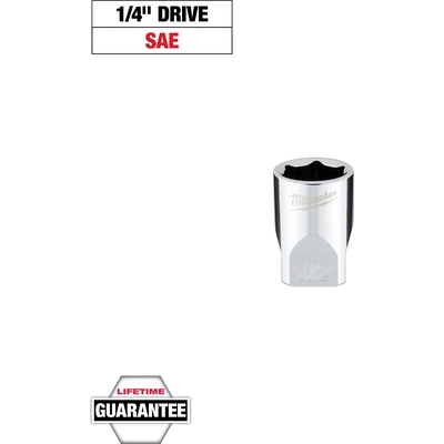 MILWAUKEE - 45-34-9009 - 1/4" Drive 1/2" SAE Deep Socket pa2