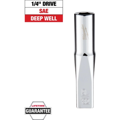 MILWAUKEE - 45-34-9015 - 1/4" inch Drive 9/32" inch SAE Deep Socket pa2