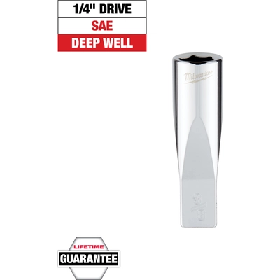 MILWAUKEE - 45-34-9018 - 1/4" inch Drive 3/8" inch SAE Deep Socket pa2