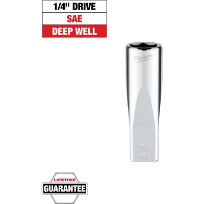 MILWAUKEE - 45-34-9019 - 1/4" inch Drive 7/16" inch SAE Deep Socket pa2
