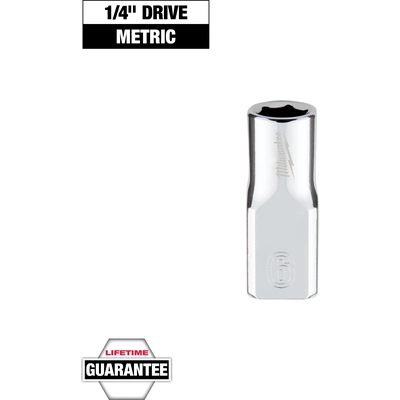 MILWAUKEE - 45-34-9032 - 1/4" inch Drive 6mm Metric Socket pa2