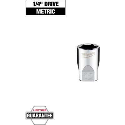 MILWAUKEE - 45-34-9038 - 1/4" inch Drive 12mm Metric Socket pa2