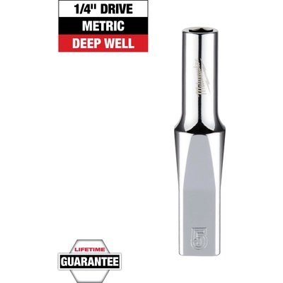 MILWAUKEE - 45-34-9042 - 1/4" inch Drive 5mm Metric Deep Socket pa2