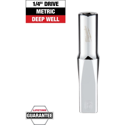 MILWAUKEE - 45-34-9044 - 1/4" inch Drive 6mm Metric Deep Socket pa2