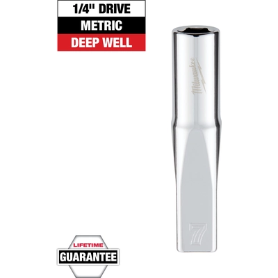 MILWAUKEE - 45-34-9045 - 1/4" inch Drive 7mm Metric Deep Socket pa2