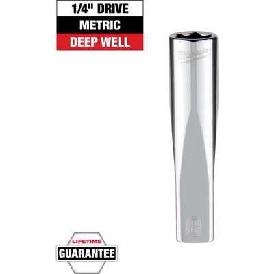 MILWAUKEE - 45-34-9046 - 1/4" inch Drive 8mm Metric Deep Socket pa2