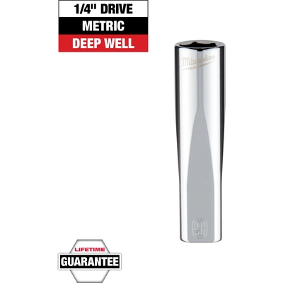 MILWAUKEE - 45-34-9047 - 1/4" inch Drive 9mm Metric Deep Socket pa2
