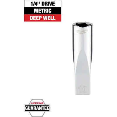 MILWAUKEE - 45-34-9048 - 1/4" inch Drive 10mm Metric Deep Socket pa2