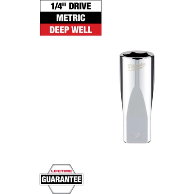 MILWAUKEE - 45-34-9052 - 1/4" inch Drive 14mm Metric Deep Socket pa2