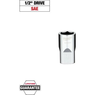 MILWAUKEE - 45-34-9102 - 1/2" Drive SAE 5/8" 6-Point Socket pa2