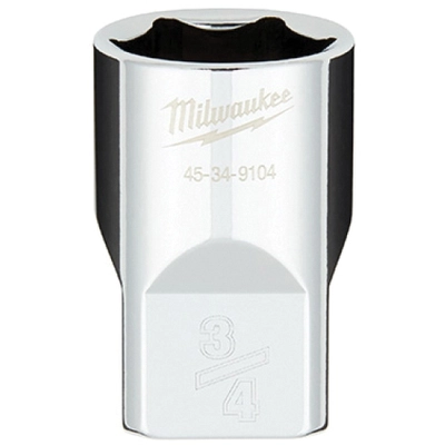 MILWAUKEE - 45-34-9104 - 1/2" Drive 3/4" SAE 6-Point Socket pa1