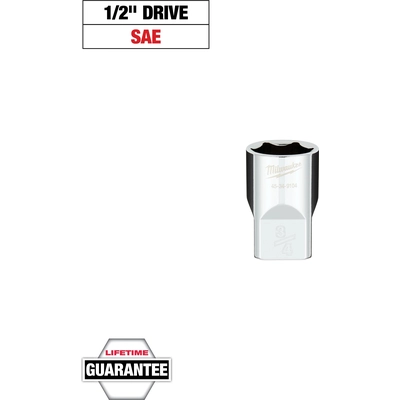 MILWAUKEE - 45-34-9104 - 1/2" Drive 3/4" SAE 6-Point Socket pa2
