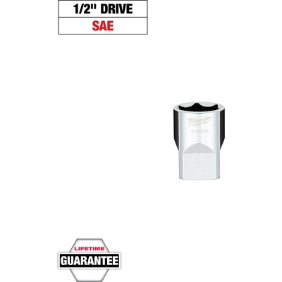 MILWAUKEE - 45-34-9105 - 1/2" Drive 13/16" SAE 6-Point Socket pa2