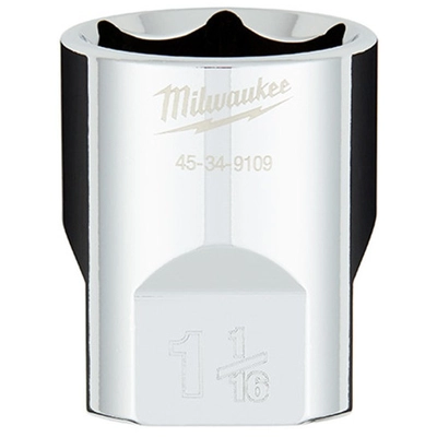 MILWAUKEE - 45-34-9109 - 1/2" Drive 1-1/16" SAE 6-Point Socket pa1