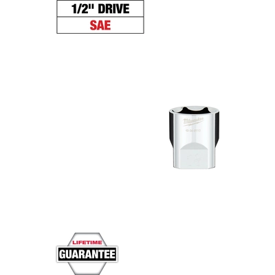 MILWAUKEE - 45-34-9110 - 1/2" Drive 1-1/8" SAE 6-Point Socket pa2