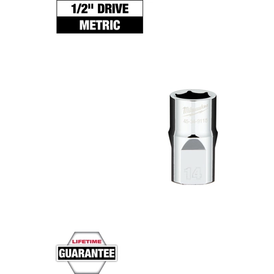 MILWAUKEE - 45-34-9115 - 1/2" Drive 14MM Metric 6-Point Socket pa2
