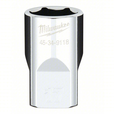 MILWAUKEE - 45-34-9118 - 1/2" Drive Metric 17MM 6-Point Socket pa1
