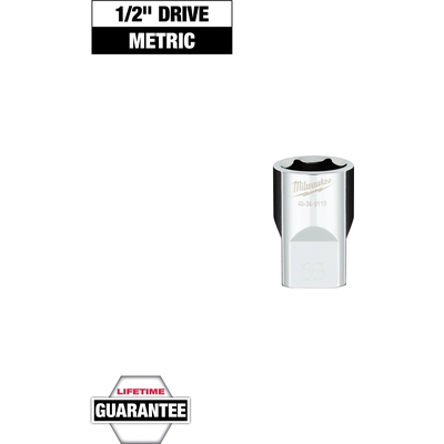 MILWAUKEE - 45-34-9119 - 1/2" Drive 18MM Metric 6-Point Socket pa2