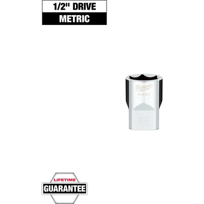 MILWAUKEE - 45-34-9121 - 1/2" Drive 20MM Metric 6-Point Socket pa2