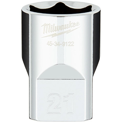 MILWAUKEE - 45-34-9122 - 1/2" Drive 21MM Metric 6-Point Socket pa1