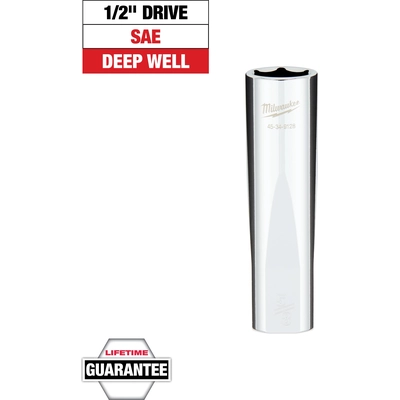 MILWAUKEE - 45-34-9128 - 1/2" Drive 5/8" SAE 6-Point Deep Socket pa2
