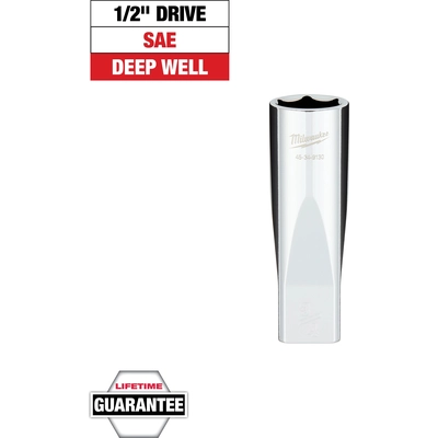 MILWAUKEE - 45-34-9130 - 1/2" Drive 3/4" SAE 6-Point Deep Socket pa2
