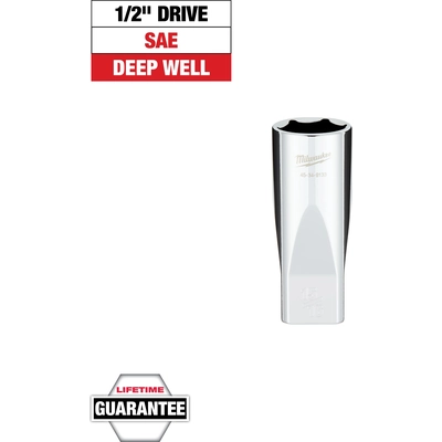 MILWAUKEE - 45-34-9133 - 1/2" Drive 15/16" SAE 6-Point Deep Socket pa2
