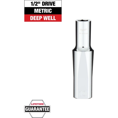 MILWAUKEE - 45-34-9134 - 1/2" Drive 10MM Metric 6-Point Deep Socket pa2