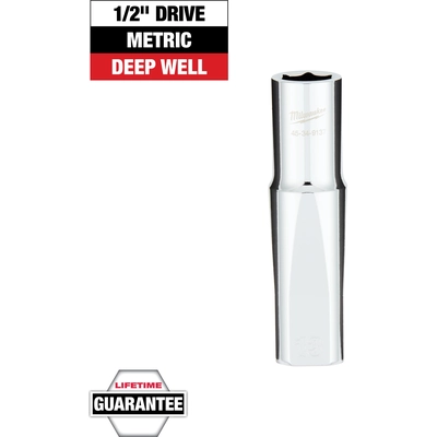 MILWAUKEE - 45-34-9137 - 1/2" Drive 13MM Metric 6-Point Deep Socket pa2