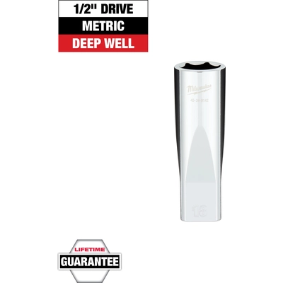 MILWAUKEE - 45-34-9142 - 1/2" Drive 18mm Metric 6-Point Deep Socket pa2