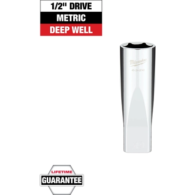 MILWAUKEE - 45-34-9143 - 1/2" Drive 19mm Metric 6-Point Deep Socket pa2