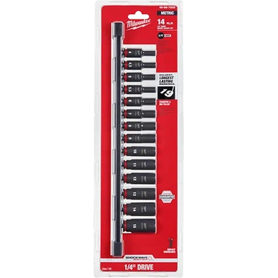 MILWAUKEE - 49-66-7003 - 14PC Metric Deep Socket Set pa2