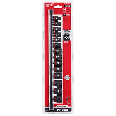 MILWAUKEE - 49-66-7007 - 3/8" Drive Metric Standard Socket Set pa5