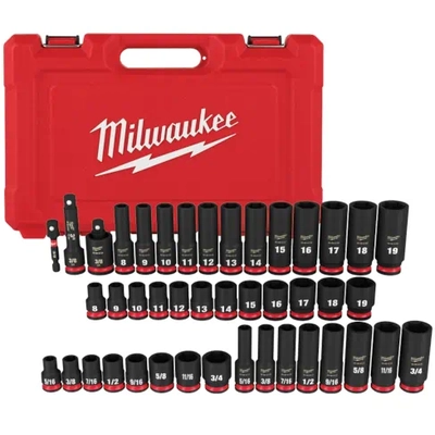 MILWAUKEE - 49-66-7009 - 3/8" Drive SAE & Metric Deep Socket Set pa1