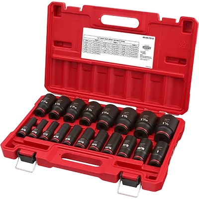 MILWAUKEE - 49-66-7012 - 1/2" Drive SAE Deep Socket Set pa4