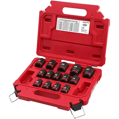 MILWAUKEE - 49-66-7013 - 1/2" Drive Metric Standard Socket Set pa12