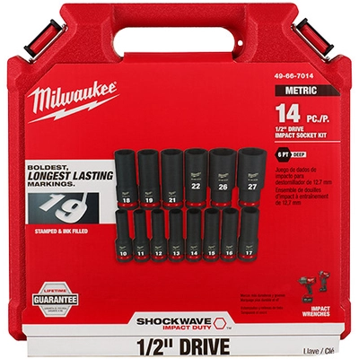 MILWAUKEE - 49-66-7014 - 1/2" Drive Metric Deep Socket Set pa3