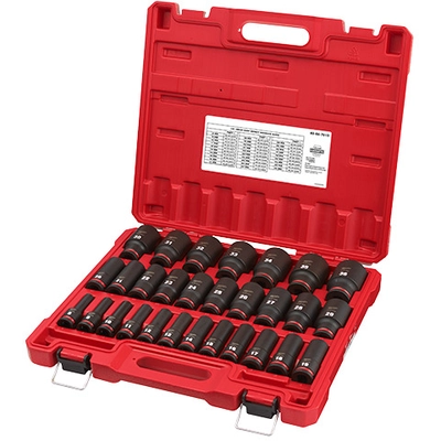 MILWAUKEE - 49-66-7016 - 1/2" Drive SAE & Metric Deep Socket Set pa1