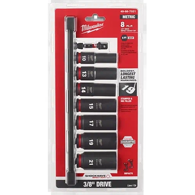 MILWAUKEE - 49-66-7021 - 3/8" Drive Metric Deep Socket Set pa2
