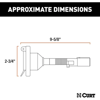 6-Way Plug To 7-Way Socket Wiring Adapter by CURT MANUFACTURING - 57667 pa7