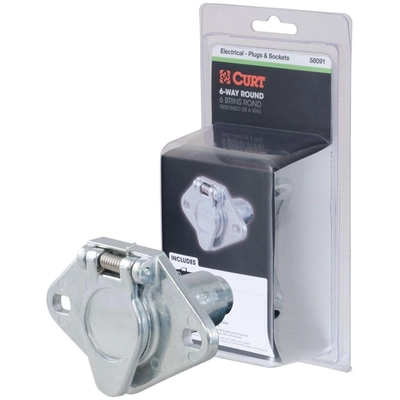 6-Way Round Connector by CURT MANUFACTURING - 58091 pa9