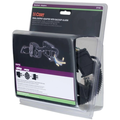 7-Way Round RV To 4-Way Flat Adapter by CURT MANUFACTURING - 57102 pa6