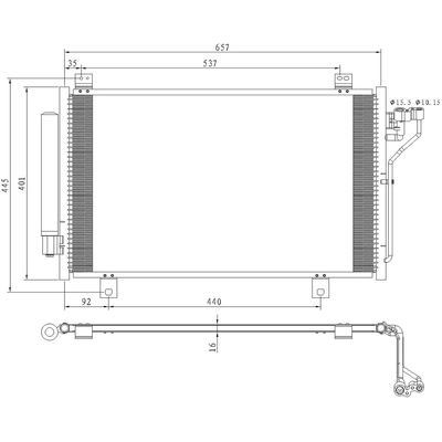 Condenseur A/C - CND4243 pa3