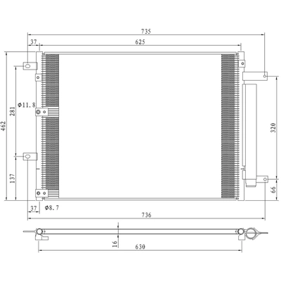 Condenseur A/C - CND4361 pa2