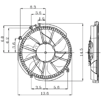 A/C Condenser Fan - FO3115106 pa3