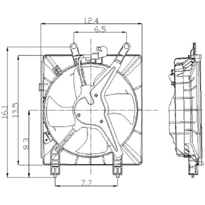 A/C Condenser Fan - HO3113114 pa8