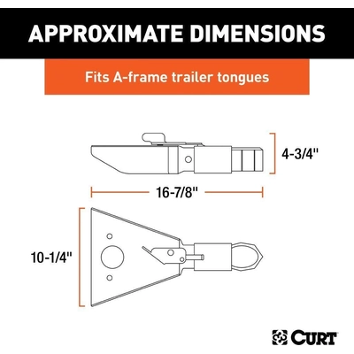 A-Frame Coupler by CURT MANUFACTURING - 25227 pa5