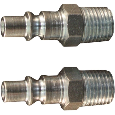 A-Style 1/4" (M) NPT 34 CFM Steel Quick Coupler Plug (Pack of 10) by MILTON INDUSTRIES INC - 777 pa6