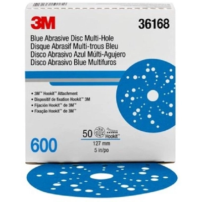 3M - 36168 - Hookit Blue Abrasive Disc Multi-hole (Pack of 50) pa1