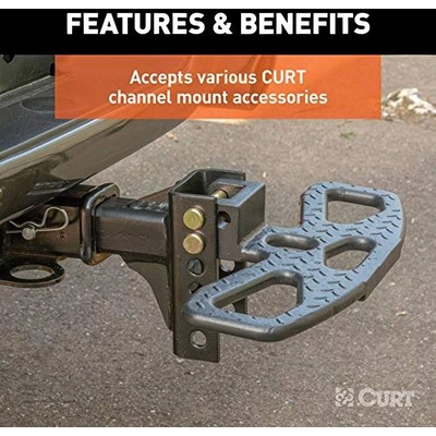 Adjustable Ball Mount Tongue by CURT MANUFACTURING - 45901 pa17